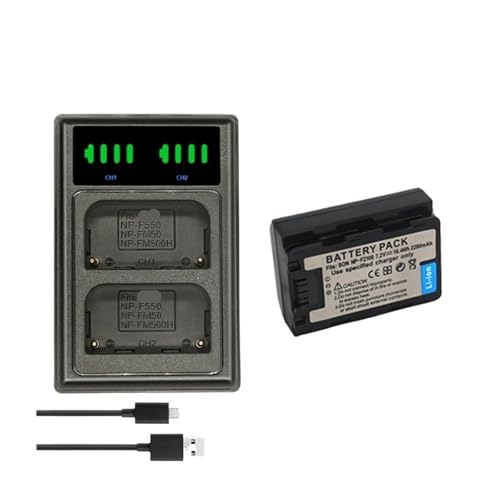 Cargador NP-FZ100 con batería de 2280mAh para cámaras Sony A7 III y A6600