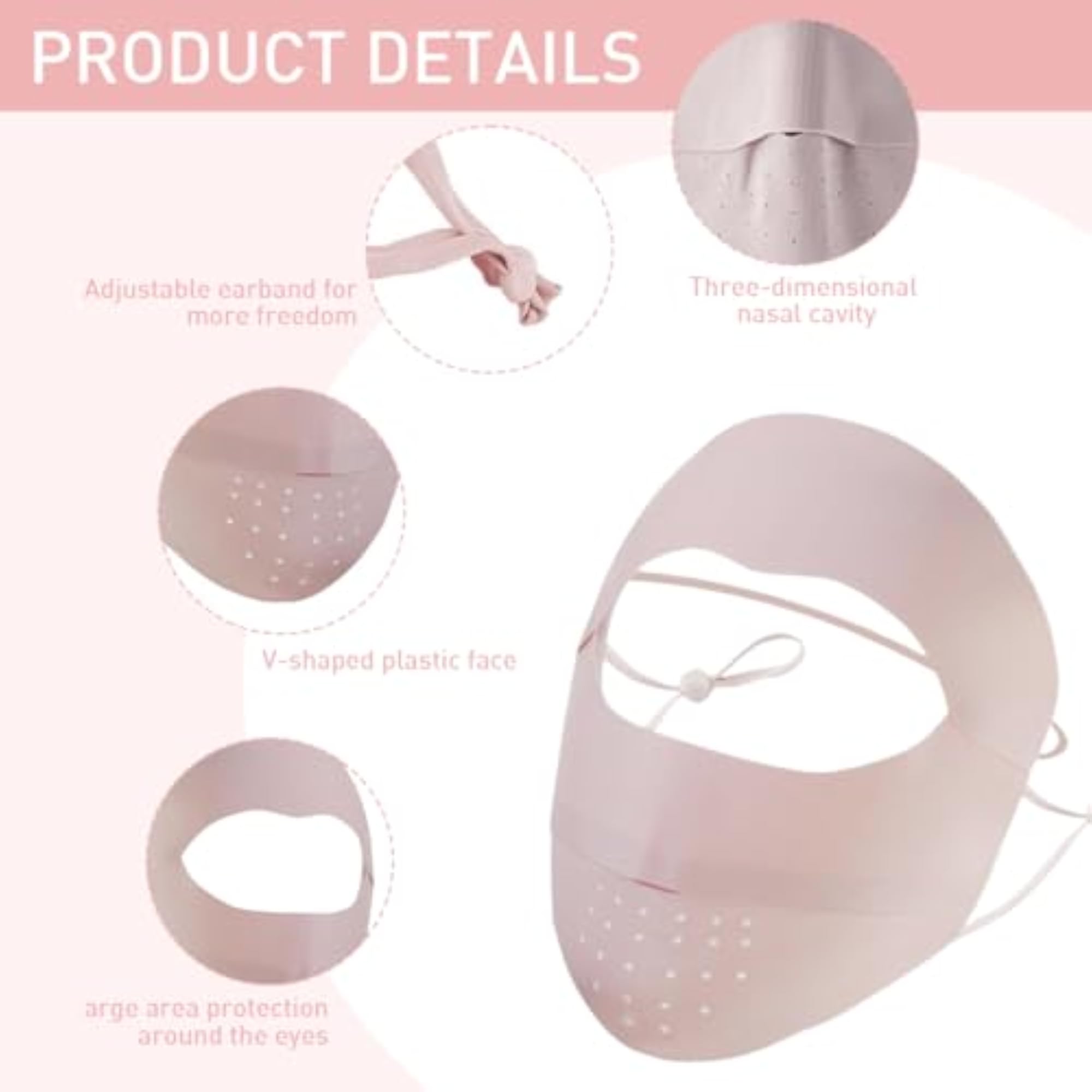 Full Face Mask for UPF 50+ Sun Protection