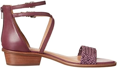 Lucky Brand Women's Skippir Ankle Strap Sandal Heeled, Eggplant, 9.5 | Image 5