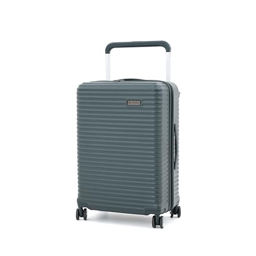 Image of NOVEX Robo Check-in Size Hard Luggage | Unbreakable Polycarbonate Suitcase with 8 Smooth Spinner Wheels, TSA Lock, Anti-Theft Zipper, Lightweight Travel Trolley with 5-Year Warranty - Olive Green