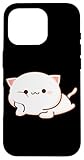 divertente maglietta con gatto ramen kawaii anime regalo giapponese custodia per iphone 16 pro