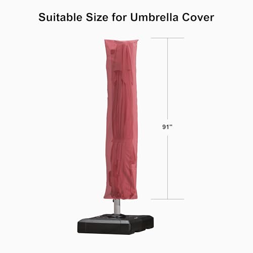 Image of PURPLE LEAF Outdoor Cantilever Umbrella Cover Easy Setup S Size Terra