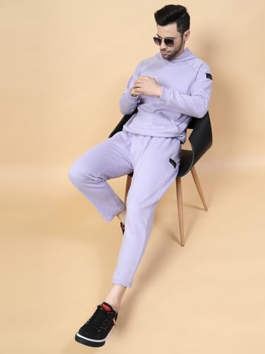 Image of Rigo Cotton Fleece Full Sleeves Oversized Co-ord Set for Men | Printed Hooded Track Suit Set for Men