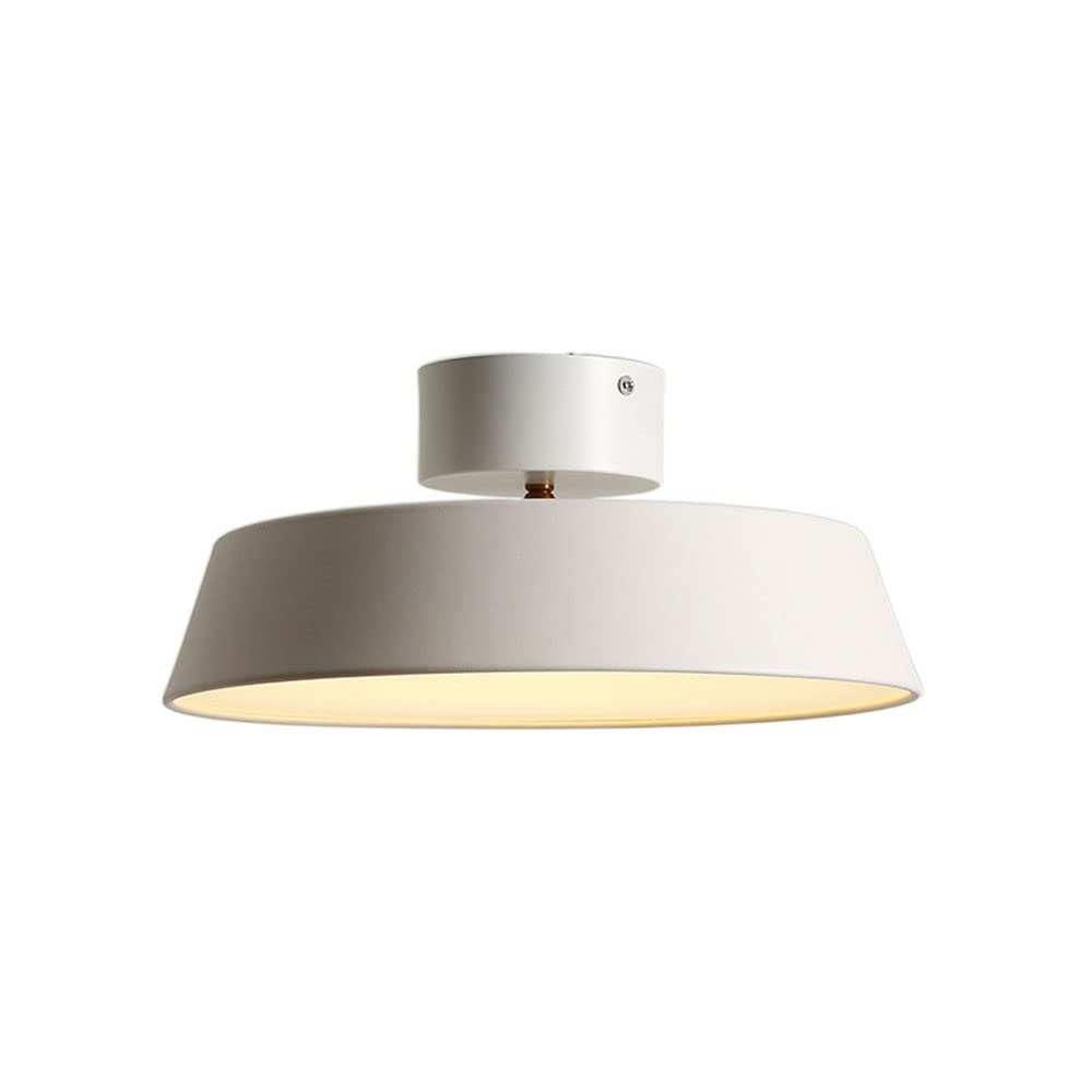 Plafonnier encastré au design nordique chic en métal blanc