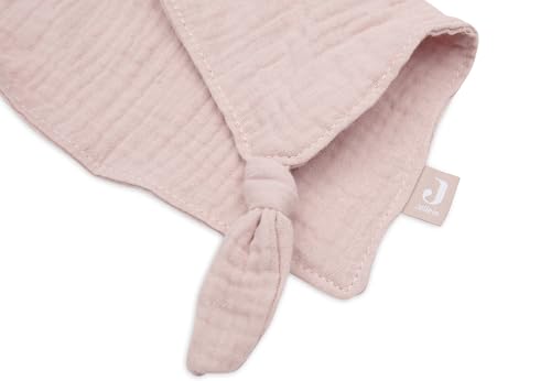 Jollein Baby Comforter - Bunny Ears, Wild Rose - Dummy Cloth - 100% Cotton - Cuddly Blanket - Oeko-Tex Certified - Dusky Pink - Image 3