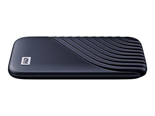 Image of WD 2TB My Passport SSD Portable External Solid State Drive, Blue, Sturdy and Blazing Fast, Password Protection with Hardware Encryption - WDBAGF0020BBL-WESN
