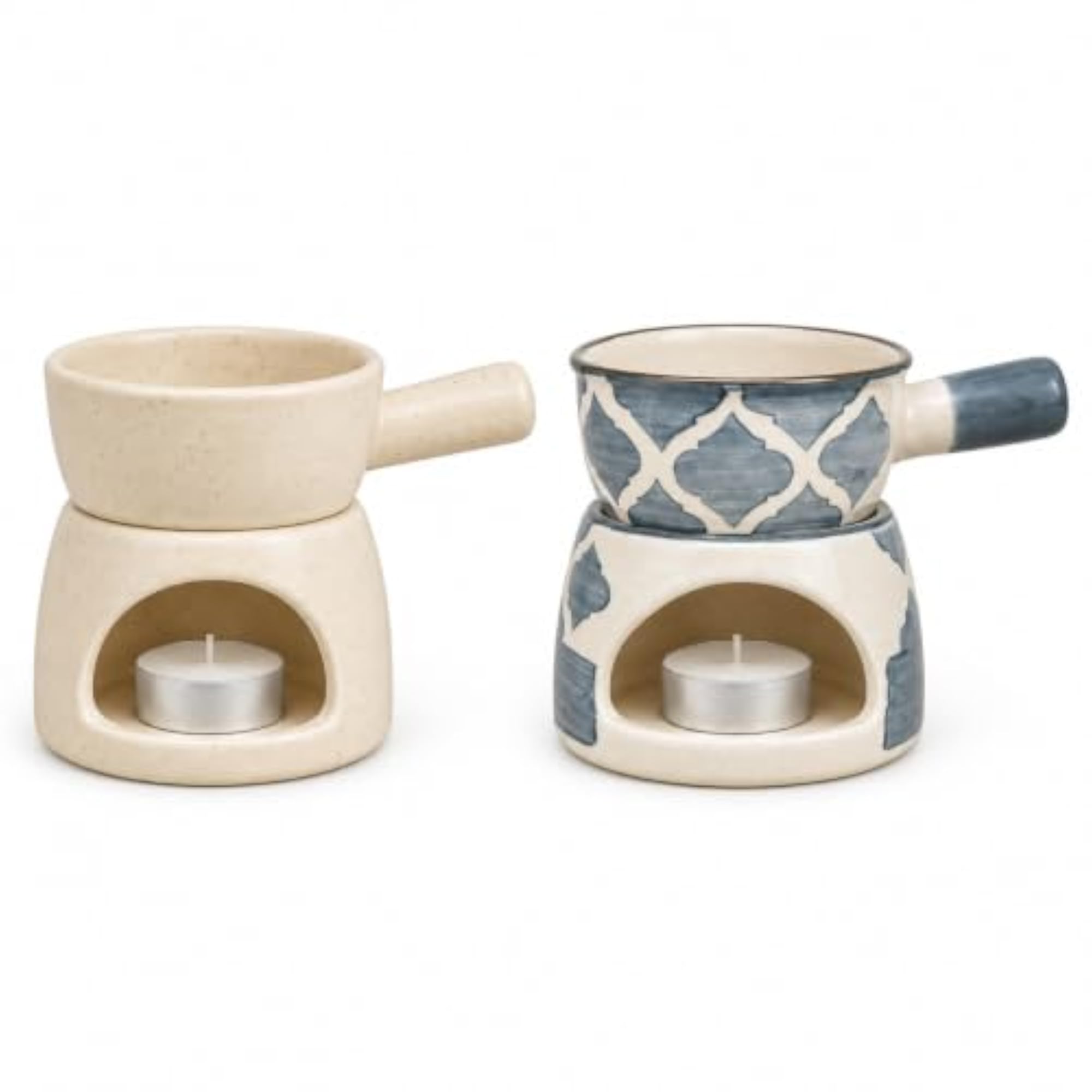 Ceramic Aroma Diffuser and Oil Burner Pack of 2, Aromatherapy Gift