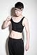 BaronHong Front 3 Row Hook Elastischer, atmungsaktiver Brustbinder Tomboy Trans Lesbian (schwarz, M)