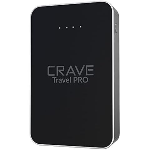 Crave Travel PRO Power Bank with 13400 mAh [Quick Charge QC 3.0 USB + Type C with PD] Portable Battery Charger Cover