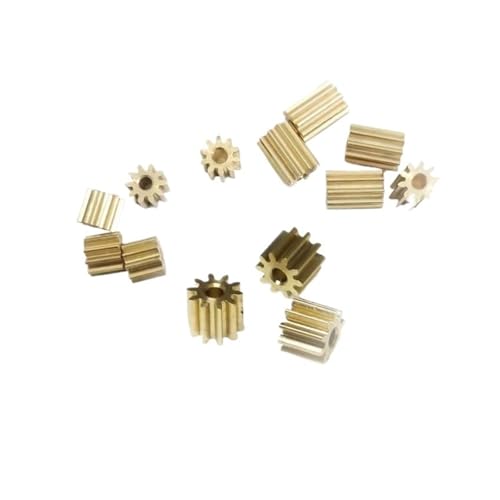 Engrenage en cuivre 13 dents 0.2M pignon droit micromoteur alésage 0.78mm épaisseur 2.5mm
