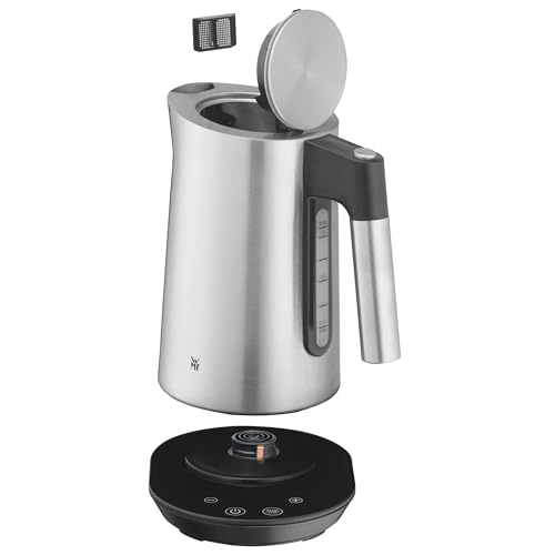 Foto von WMF Kineo Wasserkocher mit Temperatureinstellung 1,6l, Kalkfilter, 3000 W, Live-Temperaturanzeige, elektrischer Wasserkocher, Trockenlauf- und Überhitzungschutz, Edelstahl matt