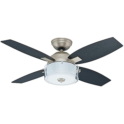 Hunter Central Park Ventilador de techo con luz estilo estaño renacimiento antiguo Cover