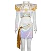 HJuyYuah Girls Demon Costume Hunters Clothes Tops Dance Outfit Set Halloween Clothes Matching Outfits 03# White 8