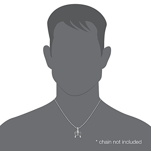 WithLoveSilver 925 Sterling Silver Zodiac Horoscope Scorpio Sign The Scorpion (24Oct–22Nov) Pendant2