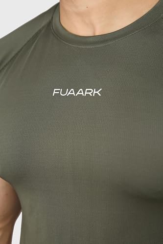 Image of FUAARK Men Solid Round Neck Slim Fit Tshirt