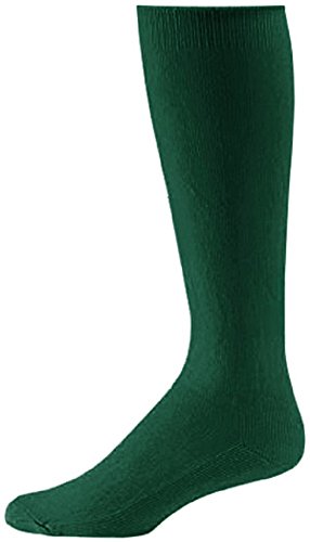 Pro Feet Youth Boys Girls Baseball / Softball / Soccer Athletic Socks - 3 PACK (Big Kid's 9-11, Dark Green)
