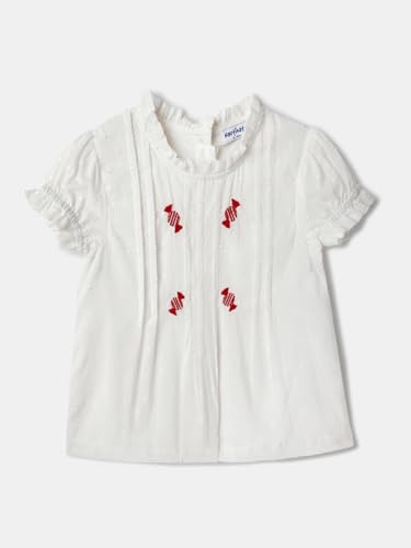 Image of Nautinati Baby Girls Printed Flutter Sleeve Top with Shorts Clothing Set | Age 0-3 Years