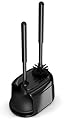 Utopia Home Toilet Plunger and Brush Set with Holder for Deep Cleaning, Includes Toilet Bowl Brush and Plunger for Effective Bathroom Cleaning (Pack of 1, Black)