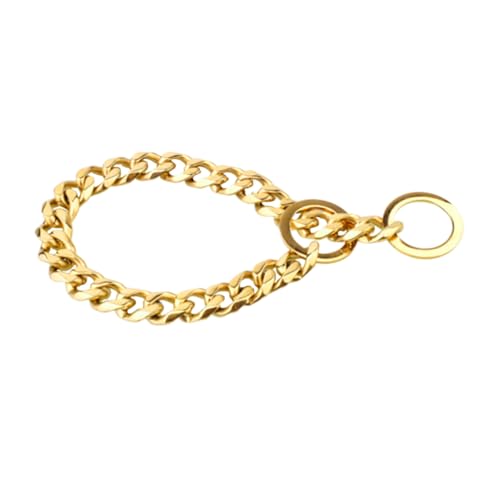 COLLBATH Heavy Duty Stainless Steel Chain for Large Dogs Siliart Rose Plated Comfortable and Sturdy