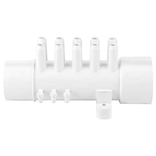 Nunafey Swimming Pool Accessories, High Temperature Spa Manifold PVC Aging 1.5in for Pool Plumbing Manifold for Bathtub Massage
