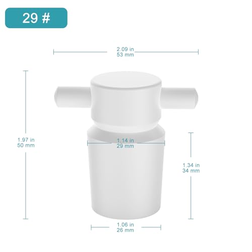 Bouchons en PTFE stonylab taille 29# flacon chimie col standard - 2