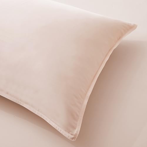 Image of King Envelope Pillowcase Set | 100% Viscose Made from Bamboo | Organically Grown| Ultra Soft | Cooling | 2pcs [Vintage Pink]