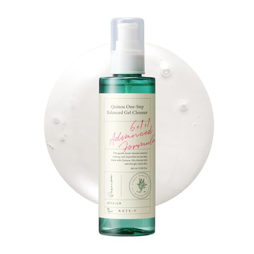 AXIS-Y Gel Nettoyant Équilibré En Une Étape Au Quinoa Gel Nettoyant Pour Le Visage Démaquillant Hydratant En Profondeur 6,08 Oz Liq.