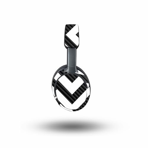 Image of MightySkins Carbon Fiber Skin Compatible with Bose QuietComfort Ultra - Black Chevron | Protective, Durable Textured Carbon Fiber Finish | Easy to Apply