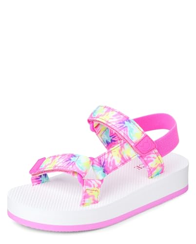 Image of The Children's Place Girls' Girls Sporty Sandals With Adjustable Straps