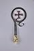 NEW stainless steel Bishop Crosier - pastoral staff - Height 65
