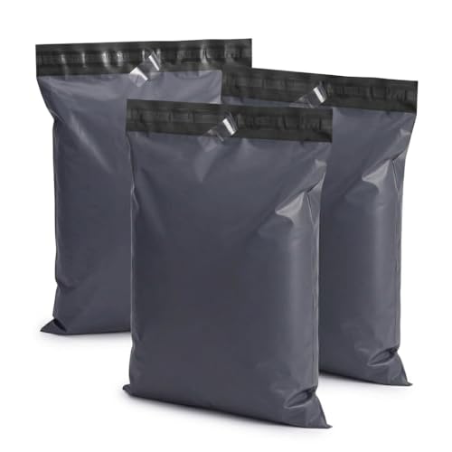Switory Parcel Bags Mailing 12X16 Inch Postal Bags Self Seal Waterproof Shipping Mailers Mailing Bag for Clothes Envelopes Postage Bag for Packaging 50Pcs (Grey)