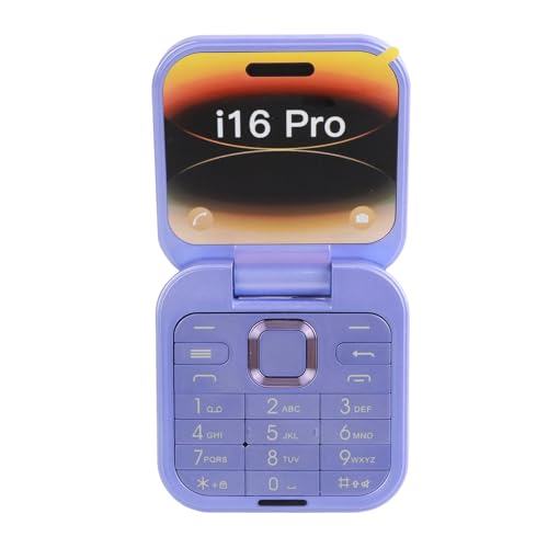 Téléphone Portable à Rabat 2G pour Personnes âgées, 2 Cartes SIM, Petit écran, Téléphone Portable Pliable avec Lampe de Poche LED, Caméra Arrière,...