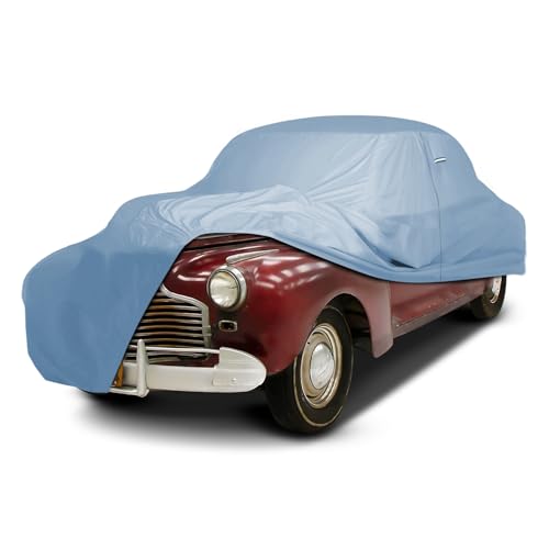 Image of iCarCover Premium Car Cover for 1939-1941 Chevy Business Coupe Heavy Duty Waterproof All-Weather Automobiles Custom Fit Indoor Outdoor UV Snow Protection Covers with Straps and Bag