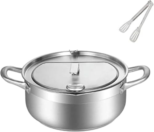 IWEJ �V�Ղ�� �R���p�N�g 20cm �X�e�����X 201/304 ���x�v�t �W�t ���O���\���C���[���b�N �R�[���h�^�b�`�n���h�� �K�����ʃ��C�� IH�E�K�X�Ή� �g������ �ƒ�p�E�Ɩ��p (24cm��������,�V���o�[ A)