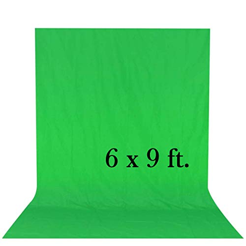 Simsant Green Shooting Background Solid Color Professional Photo Studio Photography Props 6x9ft KXB003