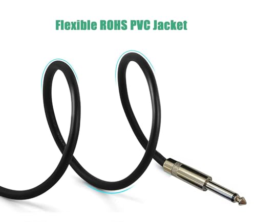 professional 10 feet 12 gauge 1434 to 1434 ts speaker cables - 12awg 10ft djpa speaker cords amp audio wires - 2 pack