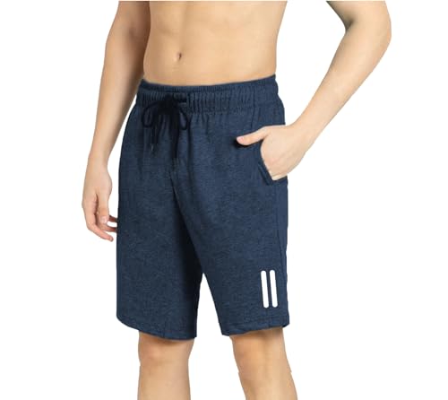 Image of KART BLACK Plus Sizes Men's Cotton Knee Length Shorts (M,L,XL,XXL,3XL,4XL,5XL) | Casual and Night Wear Mens Shorts (Pack of 2)