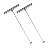 ERINGOGO Hebehaken Für Schachtdeckel Und Rolltore 2 Stück Edelstahl T-griff Werkzeug Mit 8mm Durchmesser Robustes Werkzeug Für Handwerker Und Gebäudeverwalter