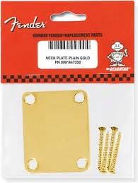 tF_[ USA p[c Fender NECK PLATE PLAIN Gold AND BOLTS lbNv[g XN[t M^[/x[Xp 991447200 [sAi]