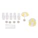 FRECI 5 Sets 1/12 Dollhouse Beach Chair Umbrella Aquarium Terrariums Decoration Cake Ornaments - Yellow