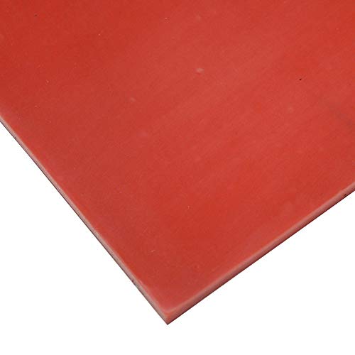 Feuille de silicone orange 36x36 pouces et épaisseur 0,093 po duromètre 70A