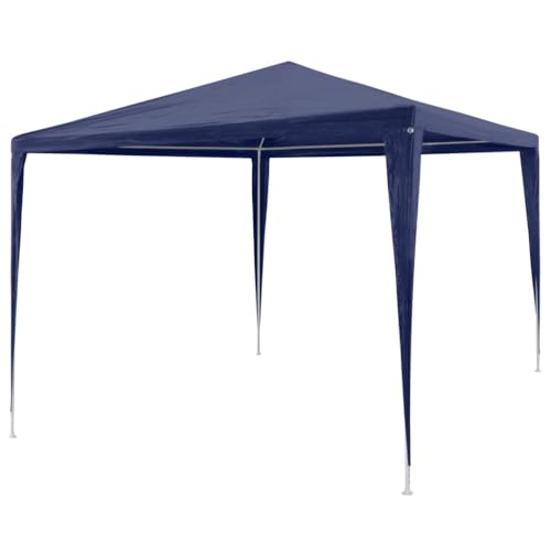Lumanois Tonnelle de Jardin Tente de réception Chapiteau Bleu 3x3m Pelouses & Jardins Bleu,90333