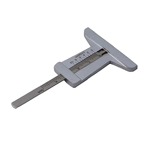 UNbit Stainless Steel Tyre Depth Gauge 0-50mm Tread Depth Gauge Portable Tire Safety Tire Ruler 1PC Multifunctional Manual Tools