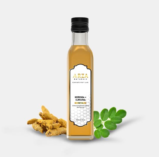 Arza NaturalsMoringa & Curcuma Foot Massage Oil with Moringa & Chaulmoogra Oil for Deep Nourishment – 100ml