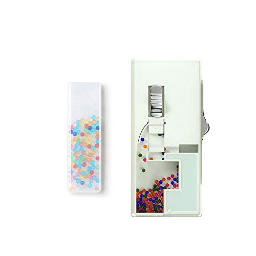 Image of Crushball Dispenser Flavours Ball Capsule Cigarette Semi-Automatic Filling - Easy to Carry, Explosion Beads Pushers, Menthol Storage Container, DIY Filter (White, 100 Capsules)