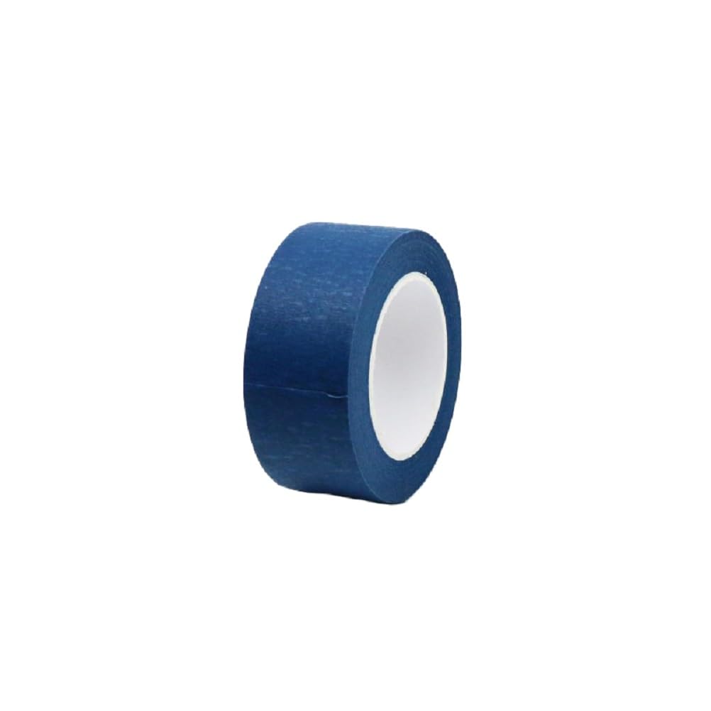 Generico Set di 5 volumi di nastro adesivo di carta senza residui, largo e resistente (Blu scuro, 50mm*50m)