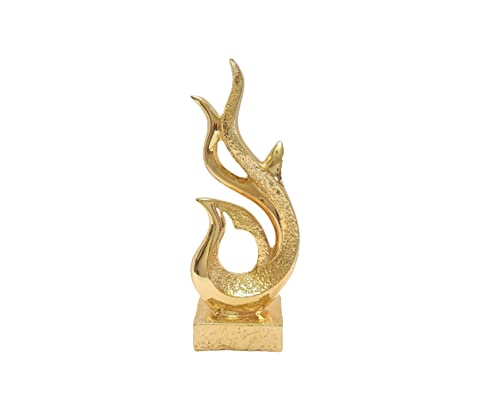 Lets Catch Upp Aag Trophy made of resin with golden palting Ideal for Home Decor