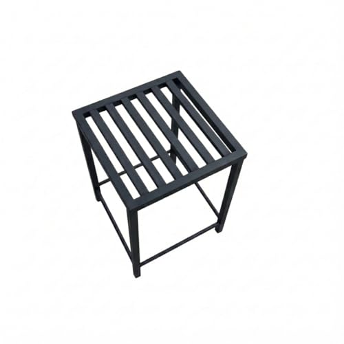Image of MILAD SAIFIX Sitting Stool for Indoor Or Outdoor | Metal Lightweight | Office & Home | Kitchen & Garden | Heavy Duty | Table (30 L x 30 W x 50 H CM's, Black Color)