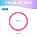 PATIKIL 2.8 Inch Plastic Ring-Toss Rings for Bottles, 30 Pack Carnival Rings Plastic Hoops for Speed and Agility Practice Outdoor Party Favor, Pink
