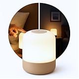 Luminária de Mesa LED 360° Botão Touch Sem Fio Recarregável – Abajur Moderno para Para Criado Mudo, Escritório, Sala, Decoração, Estudos, Trabalho, Quarto e Leitura (8,5x7cm)